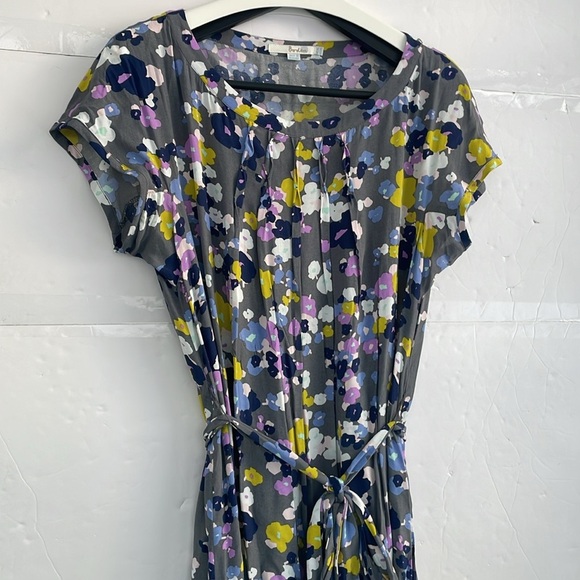 Boden Women’s Modern Floral Print Tie Waist Dress 14L - Picture 13 of 14